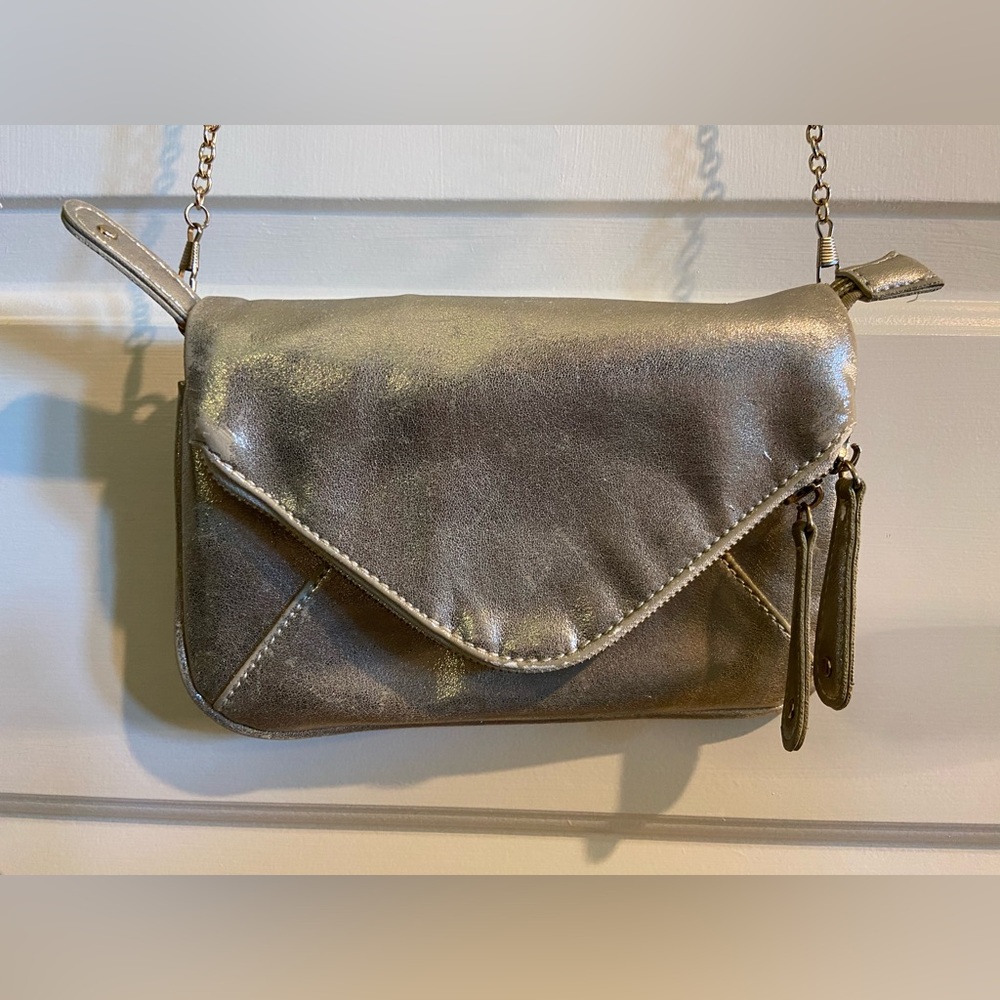 Street Level Metallic Crossbody Bag